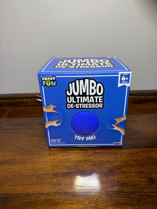 RMS crazy fun Other - Jumbo Ultimate De-Stressor squishy ball-Blue -RMS crazy fun- 5 inches round